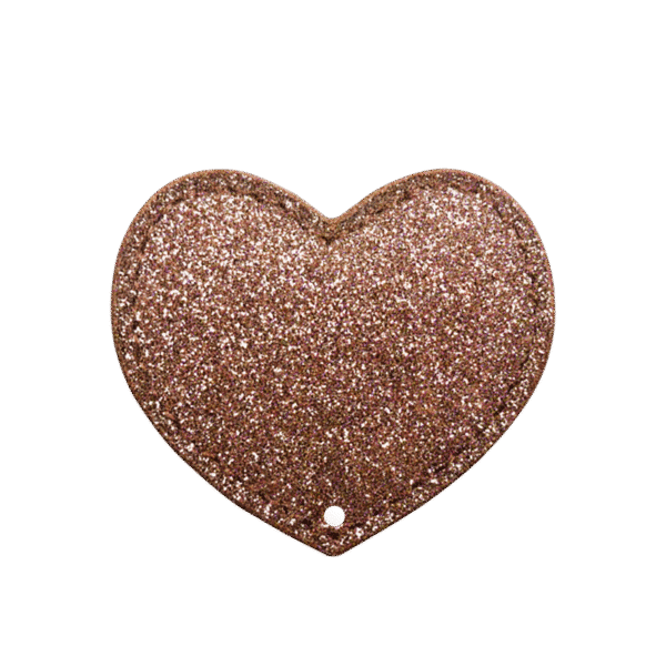 Bronze heart - perforated