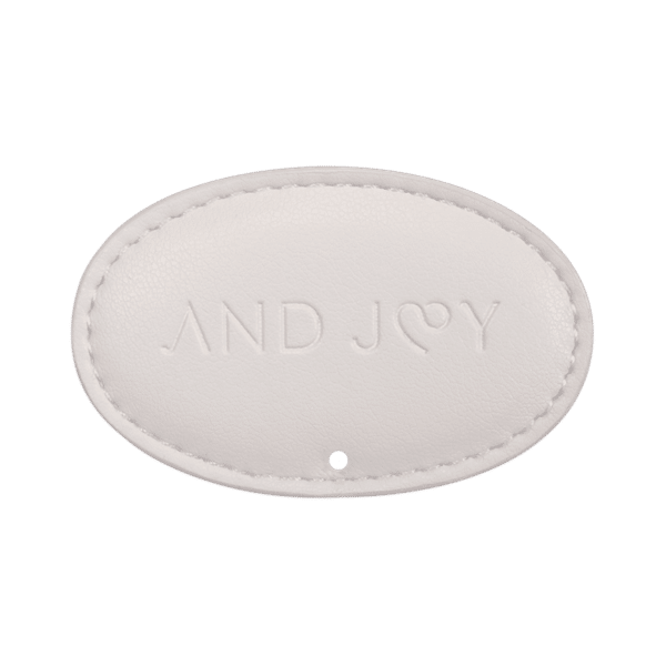 White oval - perforated