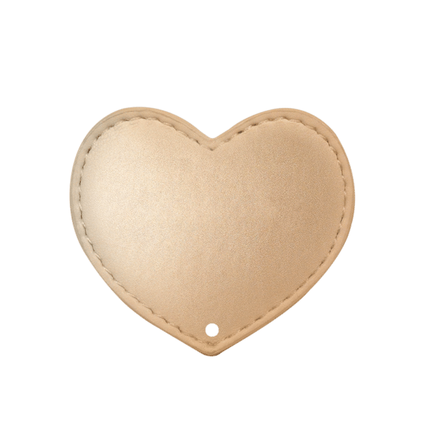 Gold heart - perforated