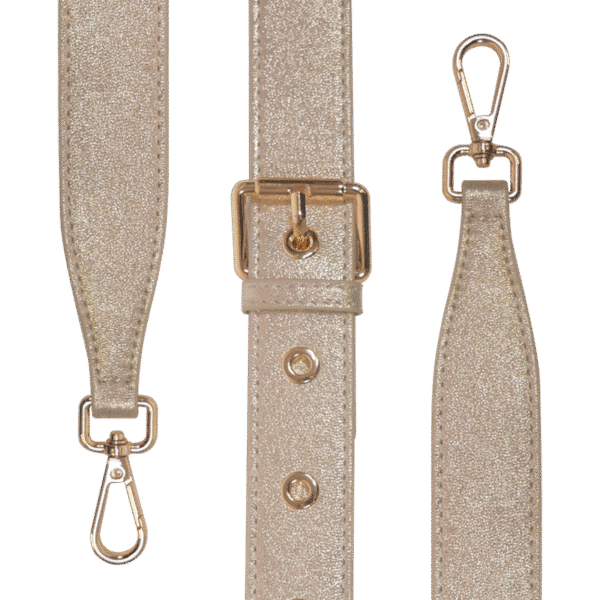 Wide Strap - Gold Glitter